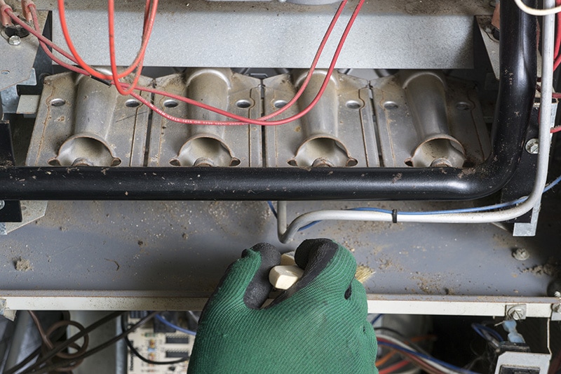 Hand checking furnace